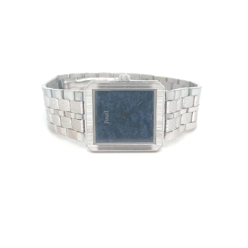 18kt White Gold Piaget Reference 84154 Sodalite Dial