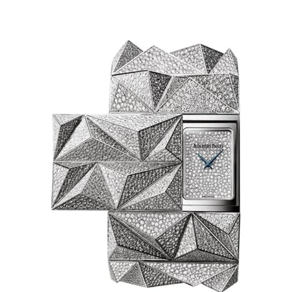 Audemars Piguet Haute Joaillerie Diamond Punk Watch - Ref: 79418BC.ZZ.9188BC.01 - Pave Diamond Dial in 18K White Gold Pave Diamond Bracelet