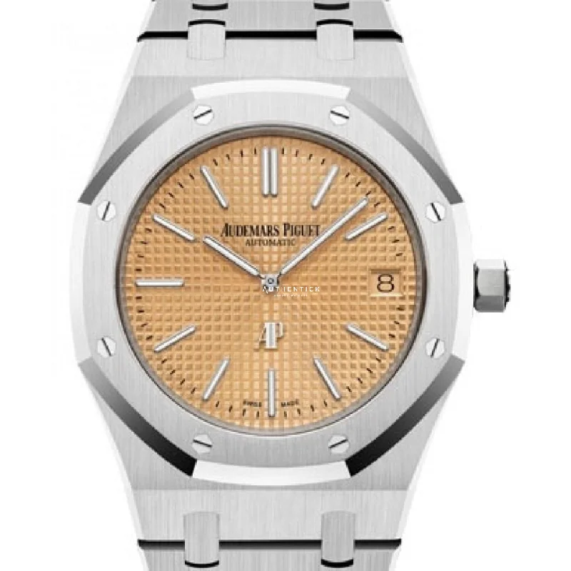 Audemars Piguet Jumbo Extra Thin White Gold Salmon Dial 15202BC.OO.1240BC.01