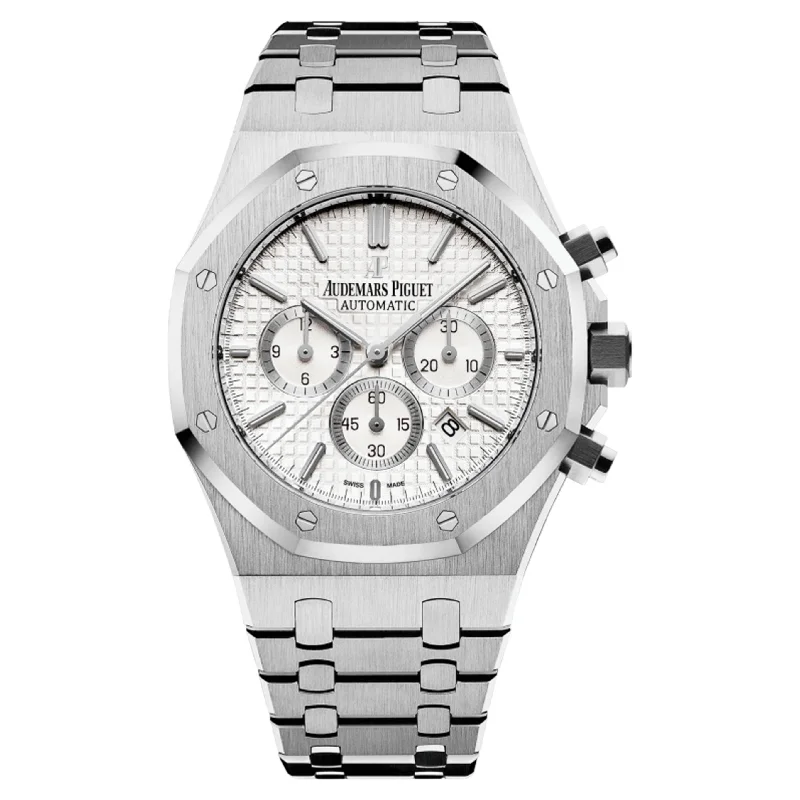 Audemars Piguet Royal Oak Chronograph 41mm Men's Watch - Ref: 26320ST.OO.1220ST.02 - Silver Dial, Stainless Steel Bracelet