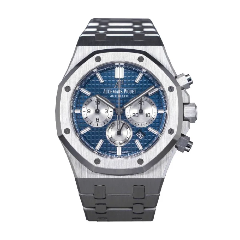 Audemars Piguet Royal Oak Chronograph 41mm Men's Watch - Ref: 26331ST.OO.1220ST.01 - Blue Dial, Stainless Steel Bracelet