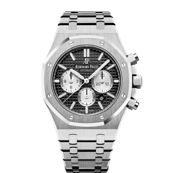 Audemars Piguet Royal Oak Chronograph 41mm Men's Watch - Ref: 26331ST.OO.1220ST.02 - Black Dial, Stainless Steel Bracelet