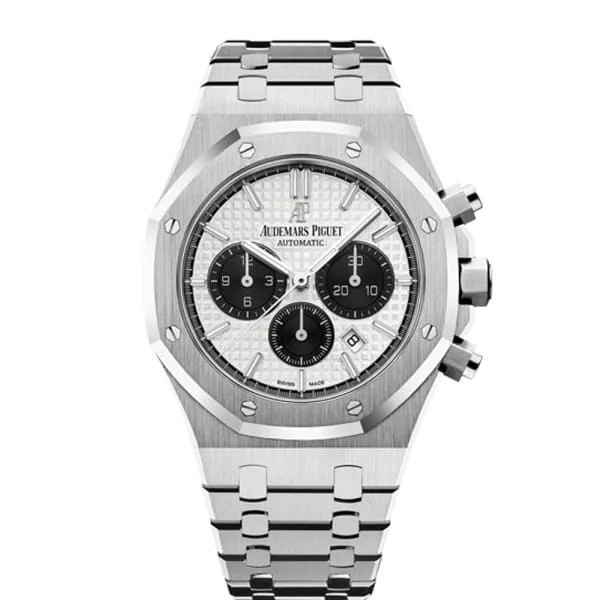 Audemars Piguet Royal Oak Selfwinding Chronograph 41mm Men's Watch - Ref: 26331ST.OO.1220ST.03 - White Dial, Stainless Steel Bracelet