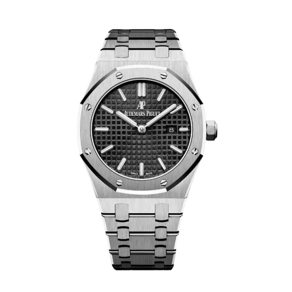 Audemars Piguet Royal Oak 33mm Ladies Watch - Ref: 67650ST.OO.1261ST.01 - Black Dial, Stainless Steel Bracelet