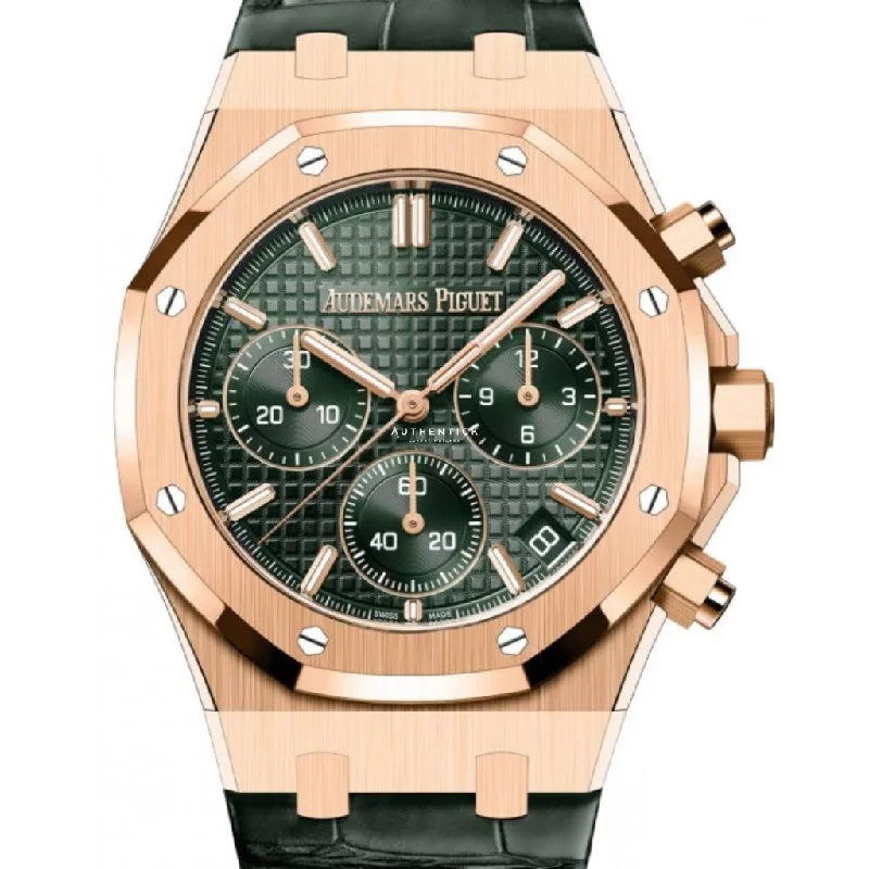 Audemars Piguet Royal Oak Chronograph Rose Gold Green Dial 50th Anniversary 26240OR.OO.D404CR.01