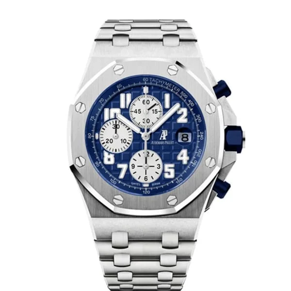 Audemars Piguet Royal Oak Offshore Chronograph 42mm Men's Watch - Ref: 26170ST.OO.1000ST.09 - Blue Dial, Stainless Steel Bracelet