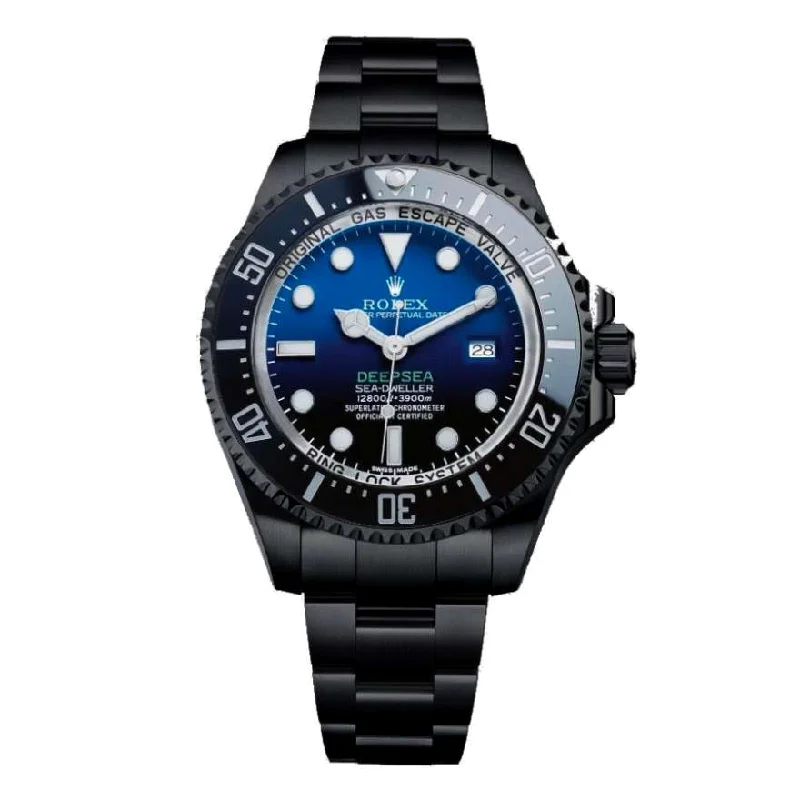 Rolex Deepsea / Sea Dweller 44mm - Ref: 116660dbl - Blue Dial & Ceramic Bezel, Black PVD Stainless Steel Oyster Bracelet Watch