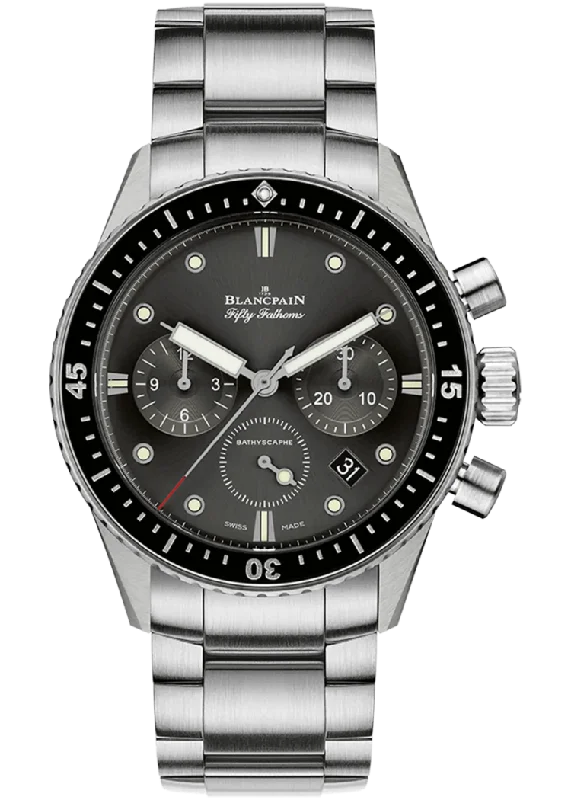 Blancpain Fifty Fathoms Bathyscaphe Chronographe Flyback Steel Men's Watch - 5200 1110 71S