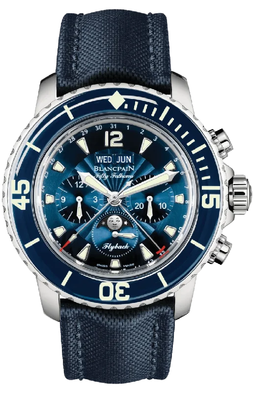 Blancpain Fifty Fathoms Chronographe Flyback Quantieme Complet Men's Watch - 5066F 1140 52B