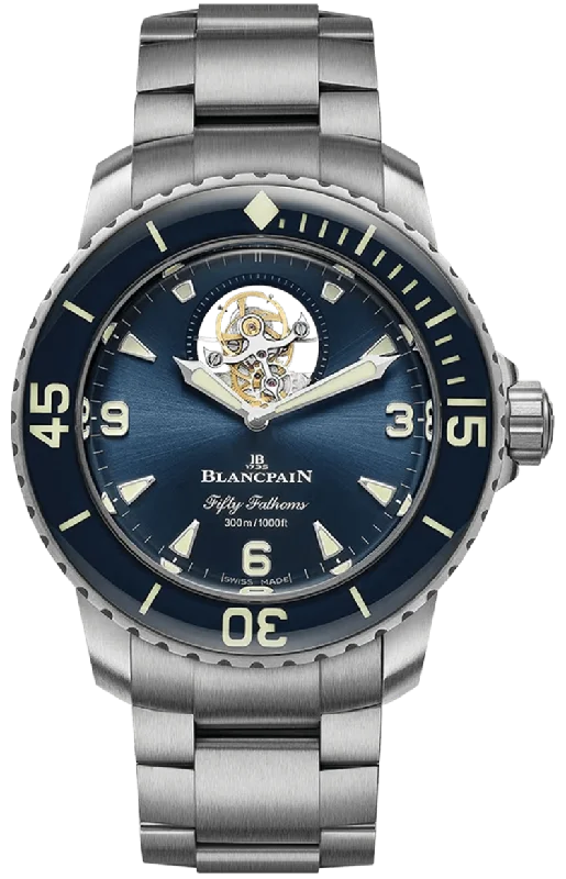 Blancpain Fifty Fathoms Tourbillon 8 Jours Titanium Men's Watch - 5025 12B40 98S