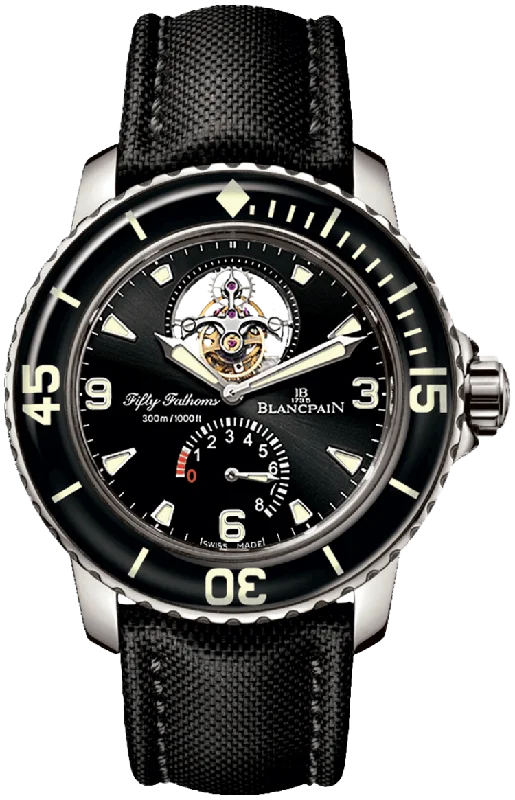 Blancpain Fifty Fathoms Tourbillon 8 Jours White Gold Men's Watch - 5025 1530 52A