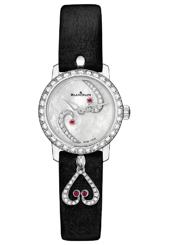 Blancpain Ladybird Ultraplate Diamond White Gold Mother of Pearl Ladies Watch - 0063A 1954 63A