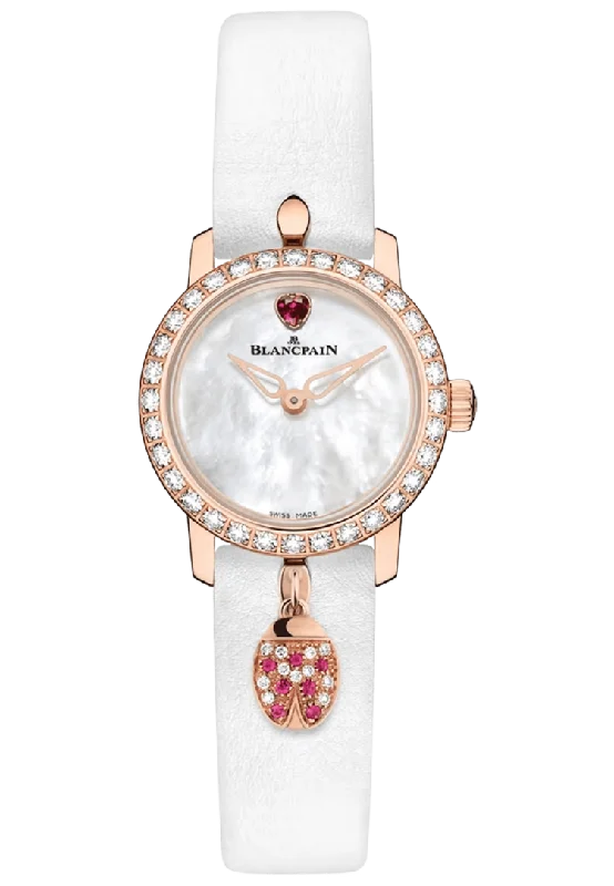 Blancpain Ladybird Ultraplate Mother of Pearl Red Gold Diamond Ladies Watch - 0063D 2954 63A