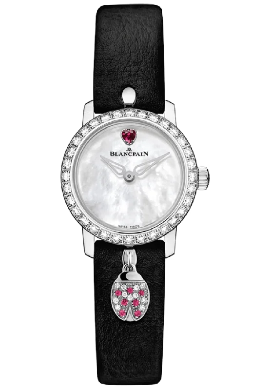 Blancpain Ladybird Ultraplate Mother of Pearl White Gold Diamond Ladies Watch - 0063D 1954 63A