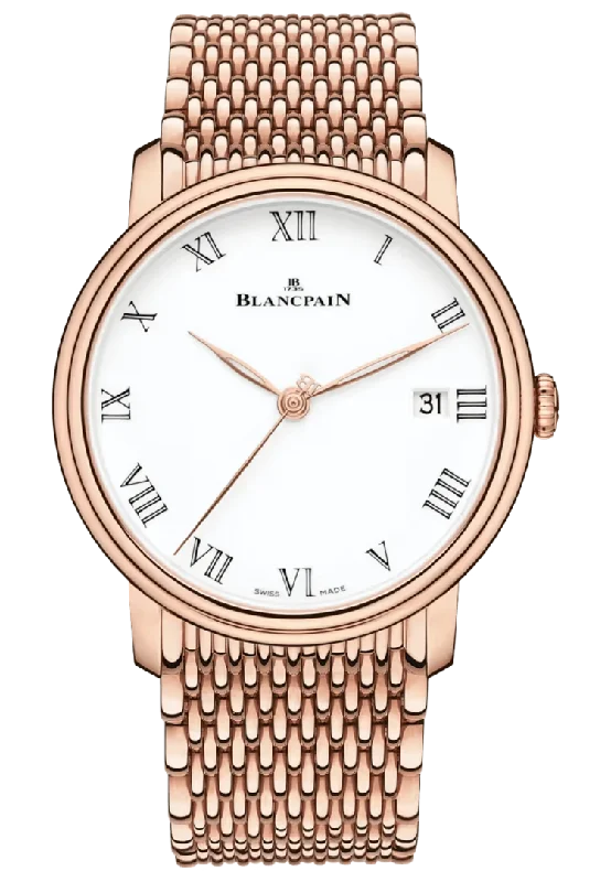 Blancpain Villeret 8 Jours Red Gold Men's Watch - 6630 3631 MMB