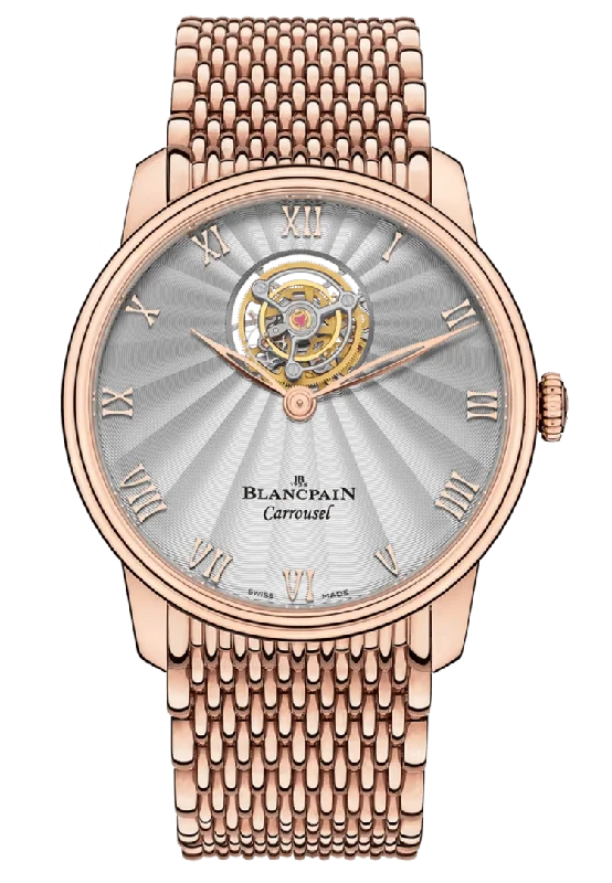 Blancpain Villeret Carrousel Volant Une Minute Red Gold Men's Watch - 66228 3642 MMB