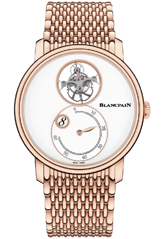 Blancpain Villeret Tourbillon Heure Sautante Minutes Retrograde Men's Watch - 66260 3633 MMB