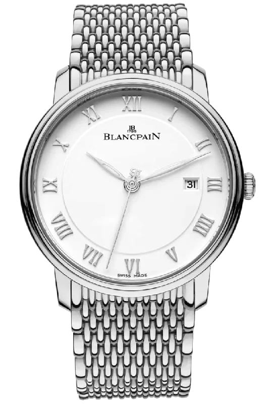 Blancpain Villeret Ultraplate Date 40mm Steel Men's Watch - 6651 1127 MMB