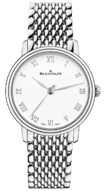 Blancpain Villeret Ultraplate Mille Mailles Steel Ladies Watch - 6104 1127 MMB