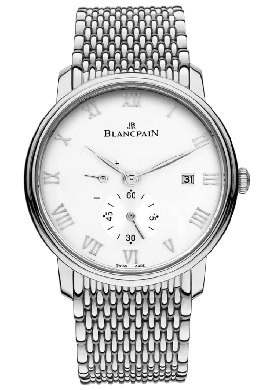 Blancpain Villeret Ultraplate Power Reserve Steel Ultra-Slim Men's Watch - 6606 1127 MMB