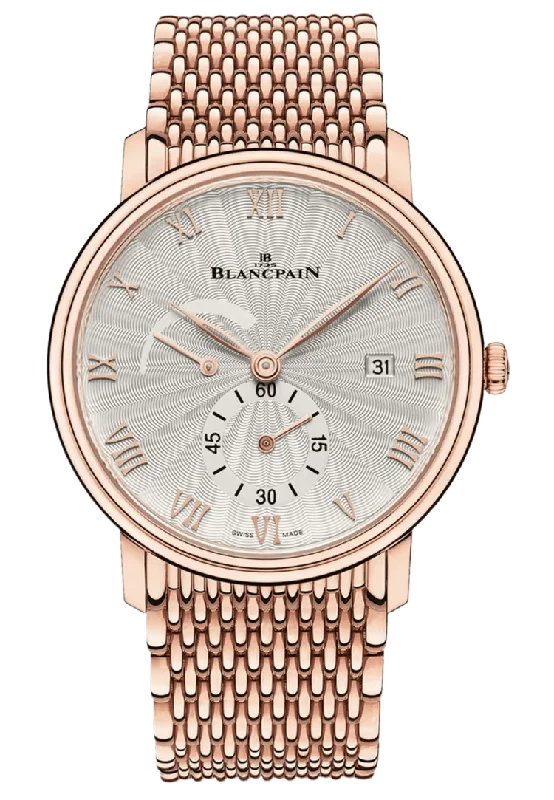 Blancpain Villeret Ultraplate Power Reserve Ultra-Slim Red Gold Men's Watch - 6606A 3642 MMB