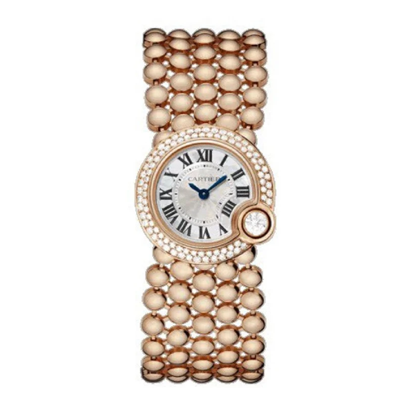 Cartier Ballon Blanc de Cartier 24.2mm | rose gold Bracelet | Mother of Pearl Dial rose gold diamond Bezel | rose gold Case | Ladies Watch ref. WE902057