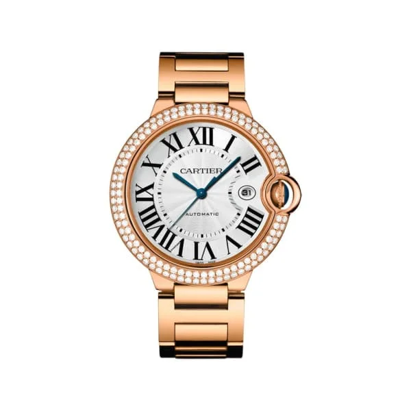 Cartier Ballon Bleu Rose Gold Mens Watch WE9008Z3