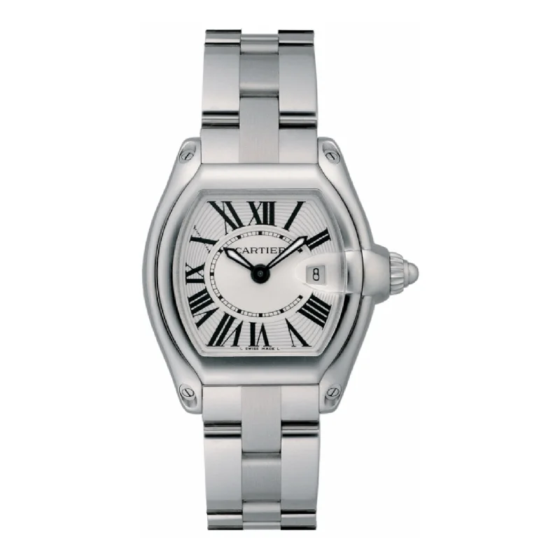 Cartier Roadster 36mm | Stainless Steel Bracelet | Silver Dial | Women's Watch ref. W62016V3