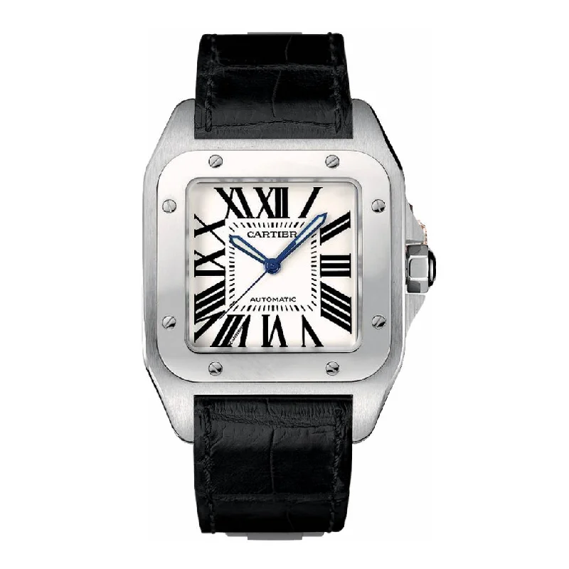 Cartier Santos 100 Steel Automatic Large Mens Watch W20073X8