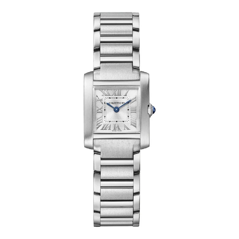 Cartier Tank Francaise 25.7mm | Stainless Steel Bracelet | silvered sunray Dial Stainless Steel Bezel | Ladies Watch ref. WSTA0065