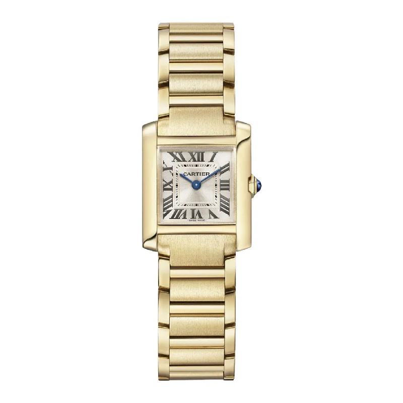 Cartier Tank Francaise 25.7mm | yellow gold Bracelet | golden sunray Dial yellow gold Bezel | Ladies Watch ref. WGTA0114