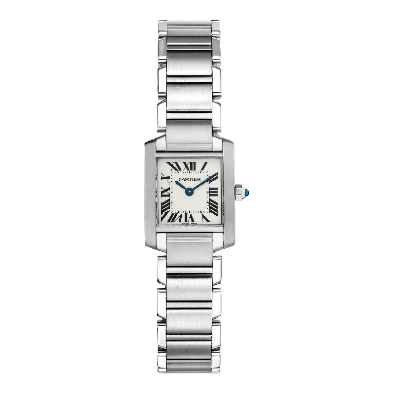 Cartier Tank Francaise 25mm | Stainless Steel Bracelet | silver Dial Stainless Steel Bezel | Ladies Watch ref. W51008Q3