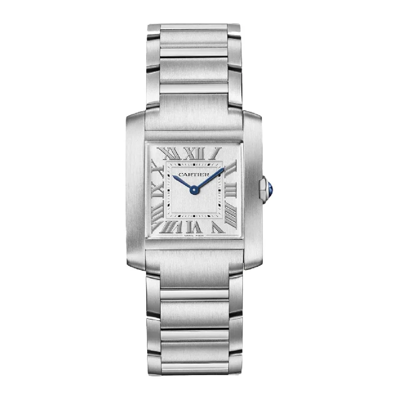 Cartier Tank Francaise 32mm | steel Bracelet | Silver Dial steel Bezel | Men's Watch ref. WSTA0074