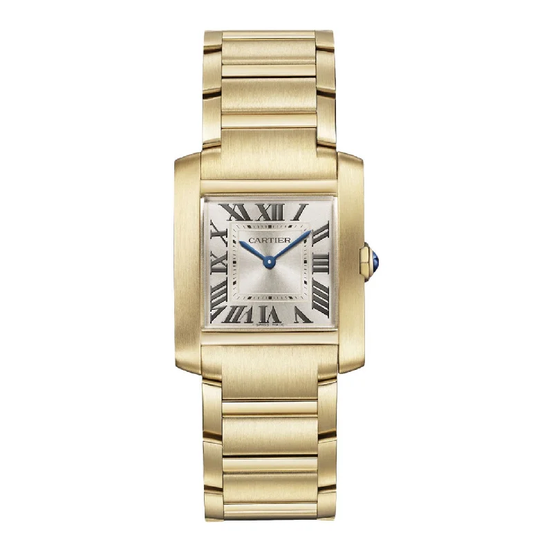 Cartier Tank Francaise 32mm | yellow gold Bracelet | golden sunray Dial yellow gold Bezel | Men's Watch ref. WGTA0113