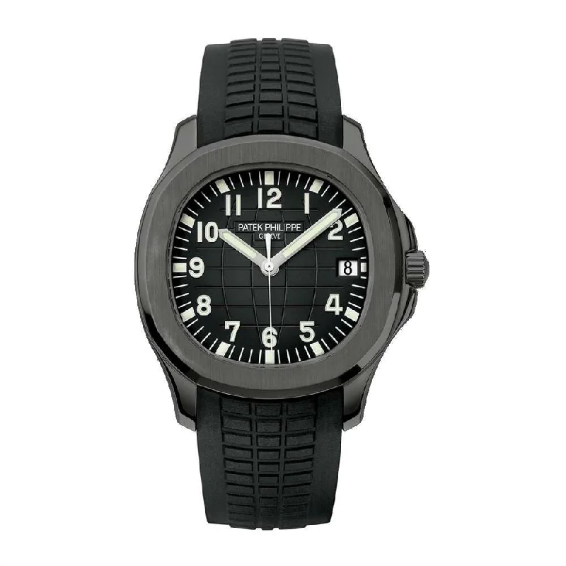 Patek Philippe Aquanaut 40mm Watch - Ref: 5167A-001-pvd-2 - Black Dial, Black PVD Stainless Steel Case Black Polymer Rubber Strap