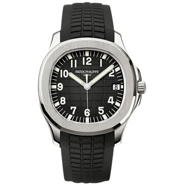 Patek Philippe Aquanaut 40.8mm Watch - Ref: 5167A-001 - Black Dial, Stainless Steel Case Black “Tropical“ composite Strap