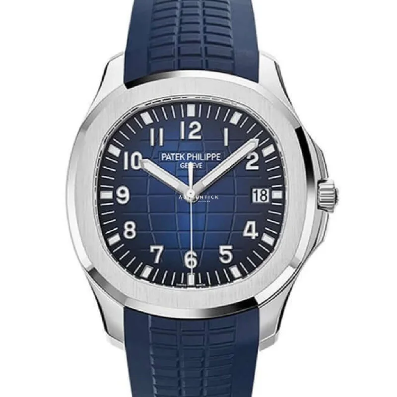 Patek Philippe Aquanaut White Gold Blue Dial 5168G-001