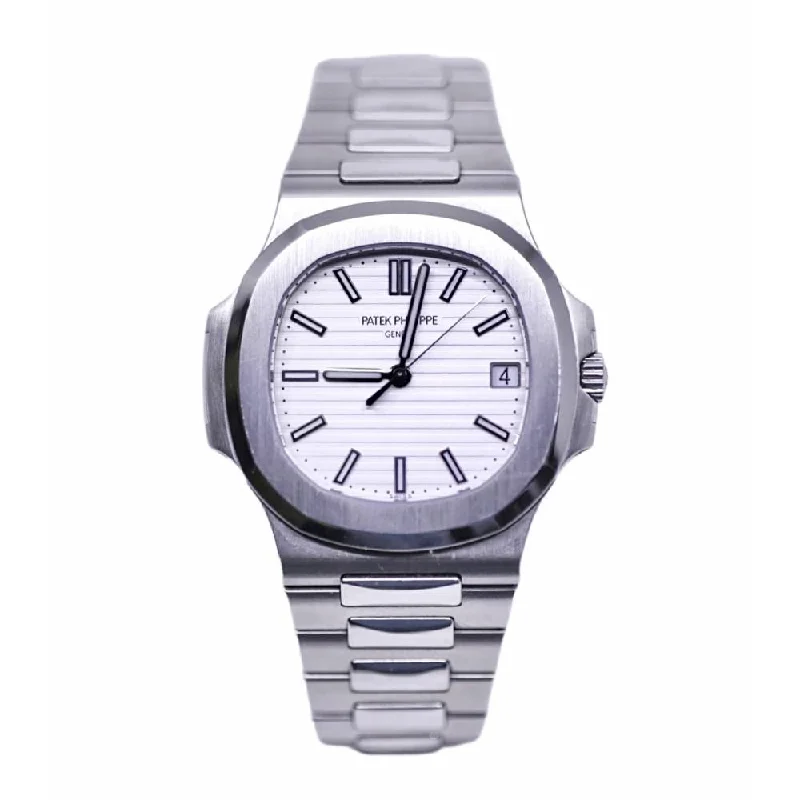 Patek Philippe Nautilus 40mm Watch - Ref: 5711/1A-011 - Silver White Dial, Stainless Steel Bracelet