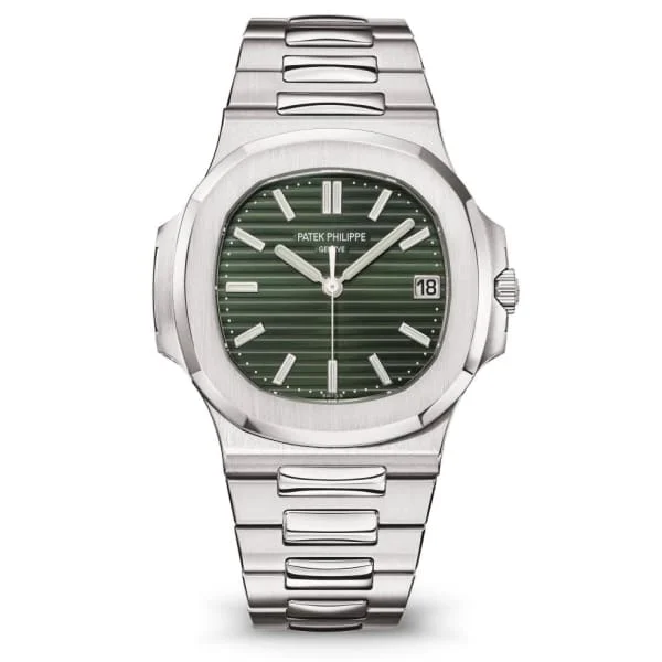 Patek Philippe Nautilus 40mm Watch - Ref: 5711-1A-014 - Green Dial, Stainless Steel Bracelet