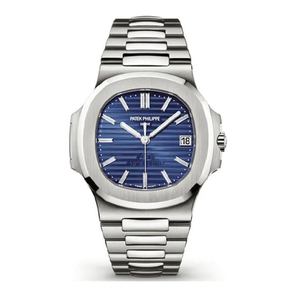 Patek Philippe Nautilus 40th Anniversary 40mm Watch - Ref: 5711/1P - Blue Dial, Platinum Bracelet