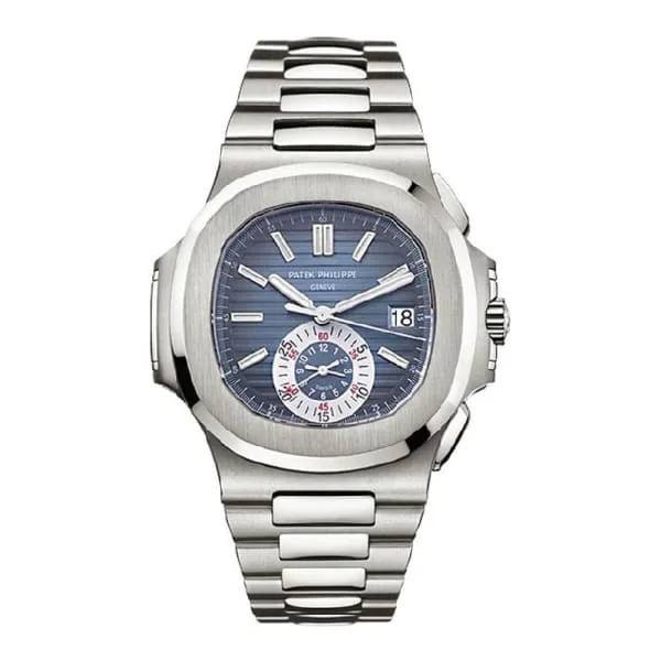 Patek Philippe Nautilus Chronograph 40.5mm Watch - Ref: 5980/1A-001 - Blue Dial, Stainless Steel Bracelet