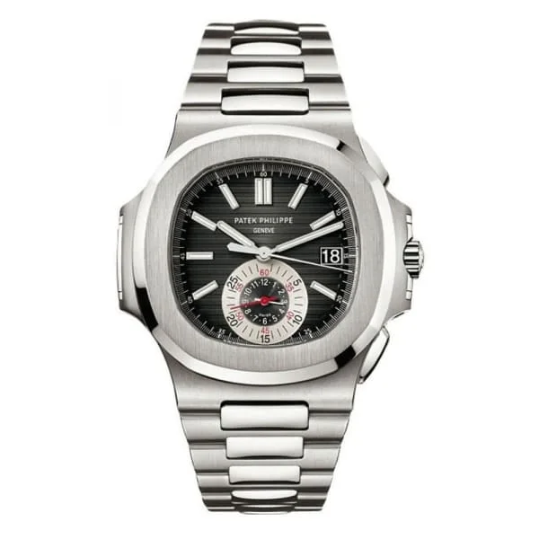 Patek Philippe Nautilus Chronograph 40th Anniversary 44mm Watch - Ref: 5980/1A-014 - Black Dial, Stainless Steel Bracelet