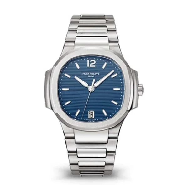 Patek Philippe Nautilus Ladies 35.2mm Women's Watch - Ref: 7118/1A-001 - Blue Opaline Dial, Stainless Steel Bracelet