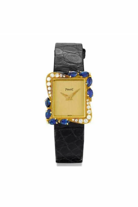 piaget 23mm x 19mm 18k yellow gold ladies  watch