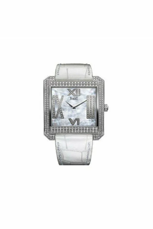 piaget limelight 18kt white gold 42mm x 46mm ladies watch