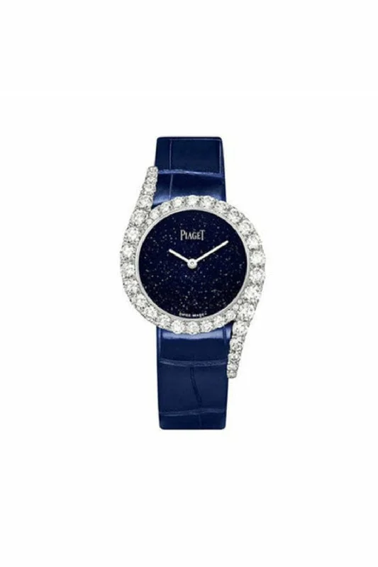 piaget limelight gala 32mm blue adventurine dial limited to 200 pcs women's watch ref. g0a45180