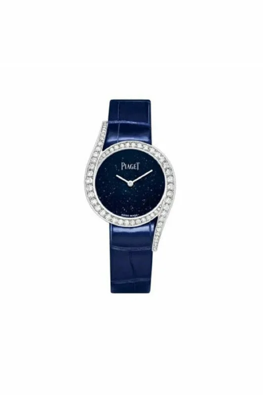 piaget limelight gala blue adventurine dial limited edition 300 pcs women's watch ref. g0a45152