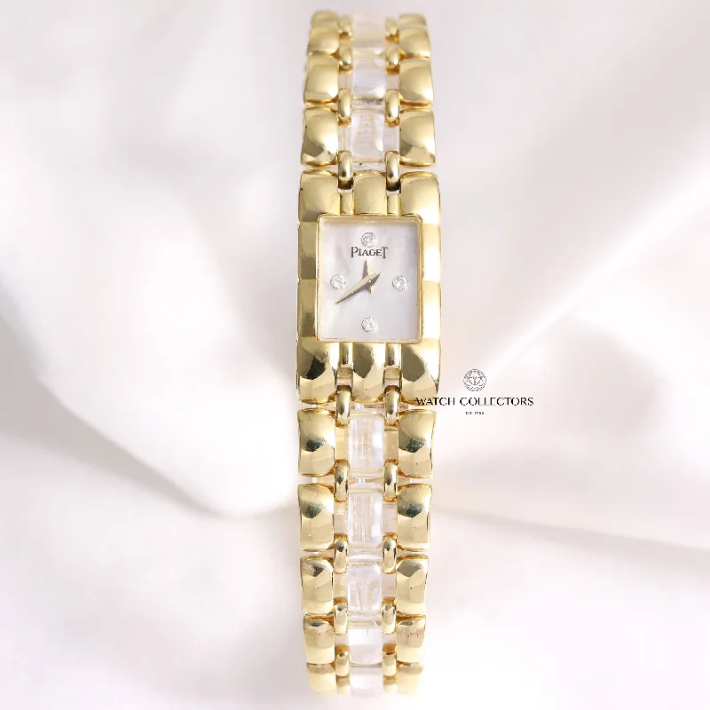 Piaget Polo 15201 MOP Diamond Dial 18k Yellow Gold