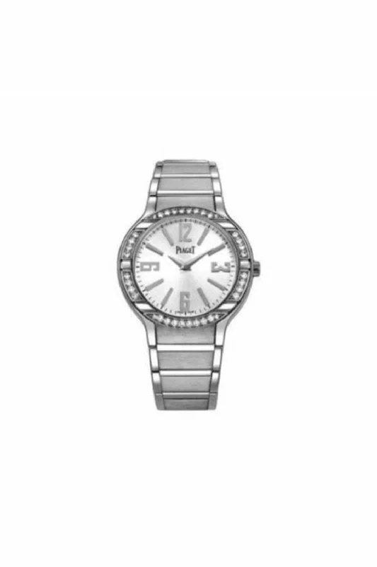 piaget polo 18kt white gold 32mm ladies watch