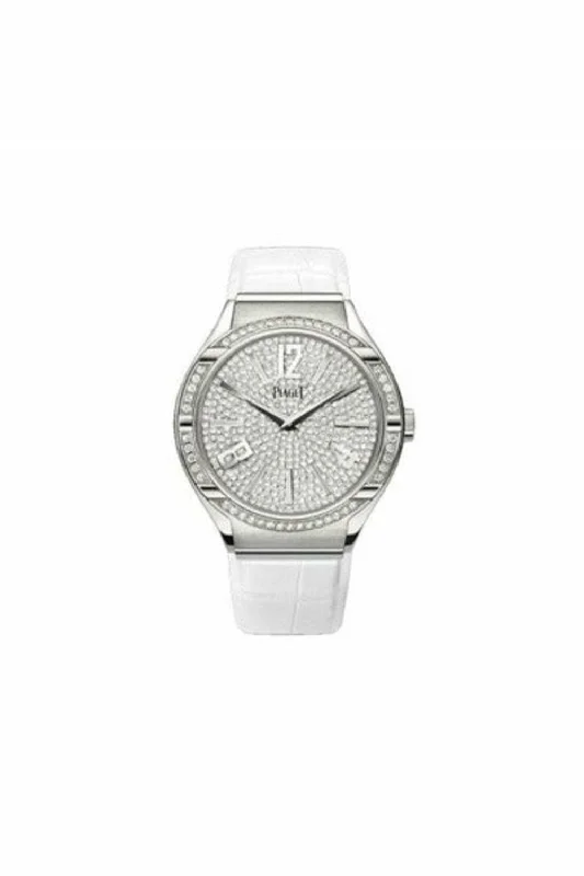 piaget polo 18kt white gold 38mm ladies watch